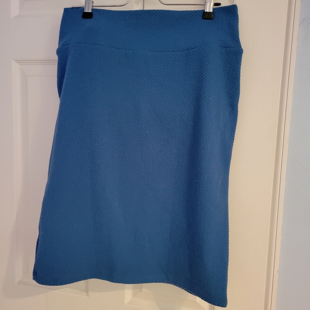 Blue Lularoe Pencil Skirt